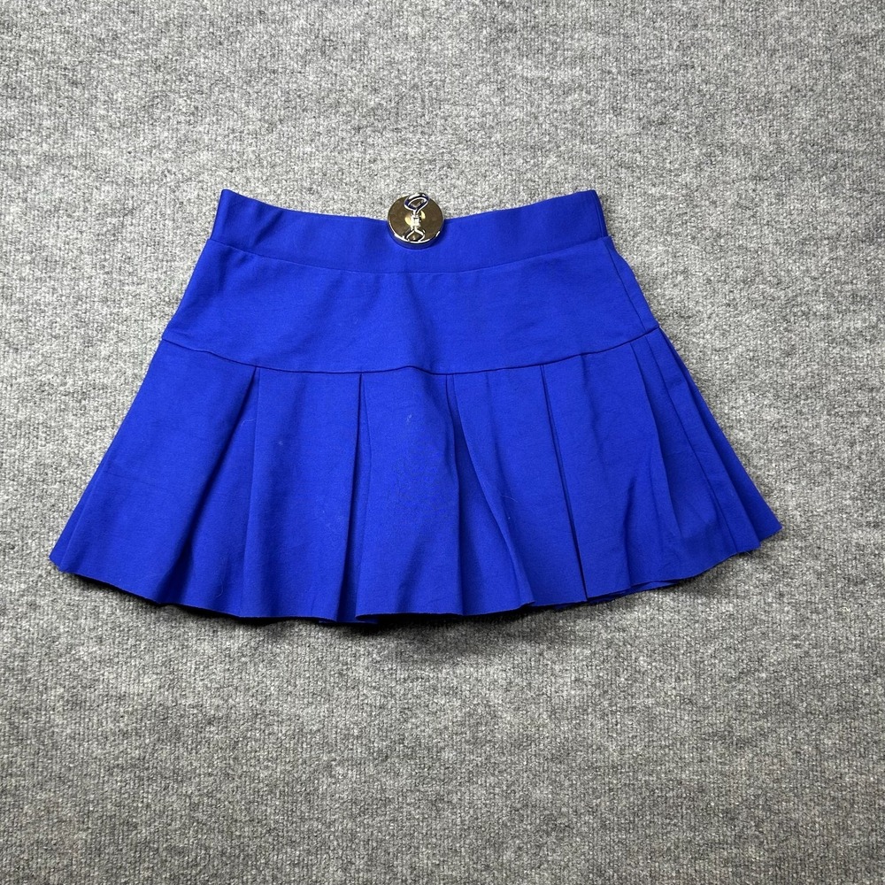 Freeme Athletic Pleated Mini Skort Women's‎ Royal Blue Activewear Skirt - Large